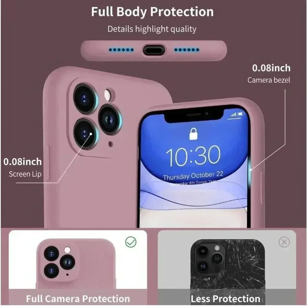 Liquid‎ Silicone Case For iPhone 11 Pro Max 6.5